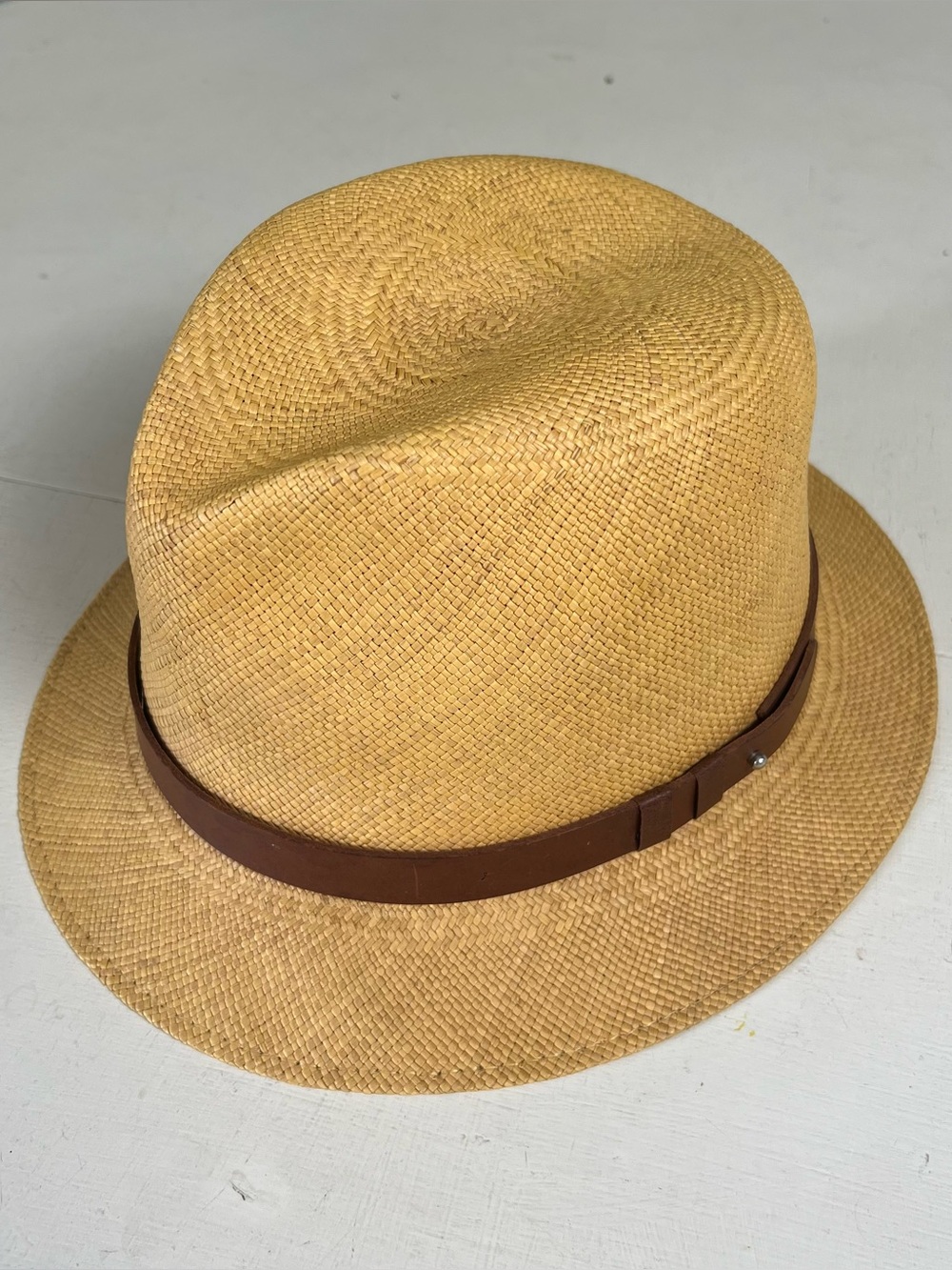 RAG & BONE- Panama Fedora Hat Light Brown